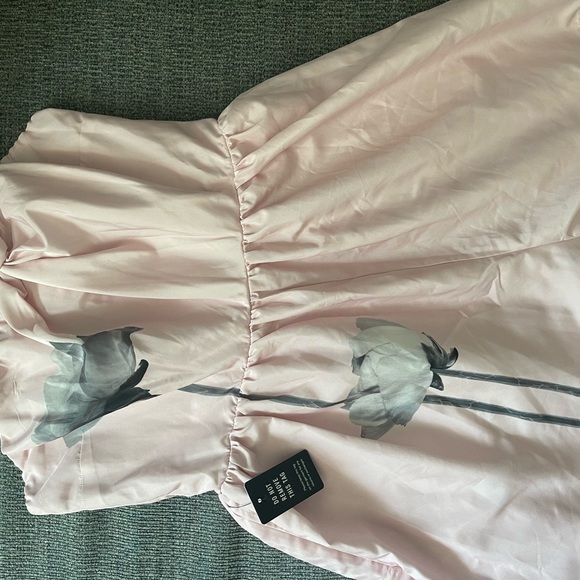 Express strapless floral knot bow romper - Picture 4 of 7